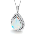 Opal Diamond Ring 9.2ct – SP6470~OP – 18k White Gold