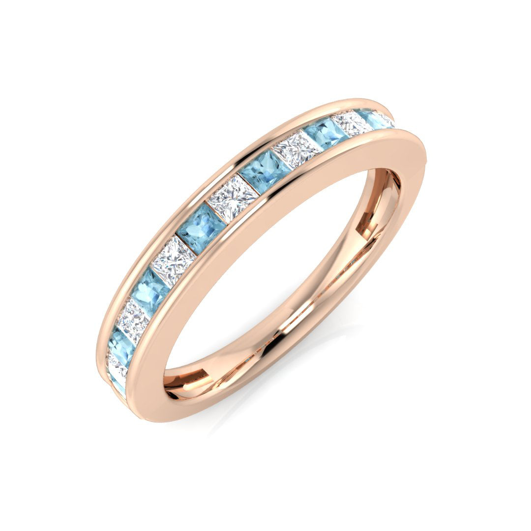 Eternity Diamond Ring 0.78ct – SR1015~AQ – 18k Rose Gold