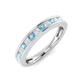 Eternity Diamond Ring 0.78ct – SR1015~AQ – 18k White Gold