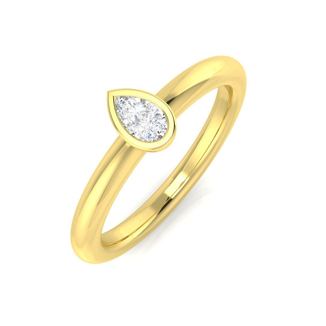 Engagement Diamond Ring 0.16ct–0.24ct – SR1164 – 18k Yellow Gold