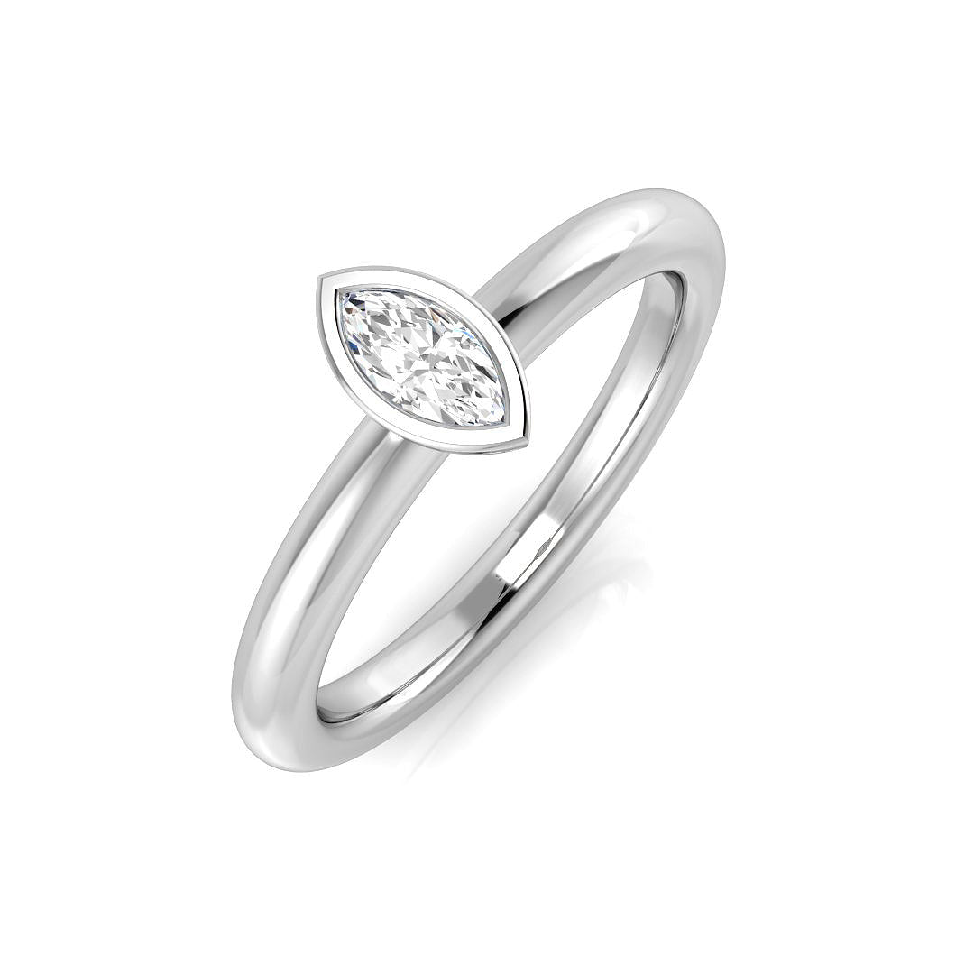 Engagement Diamond Ring 0.2ct – SR1166 – 18k White Gold