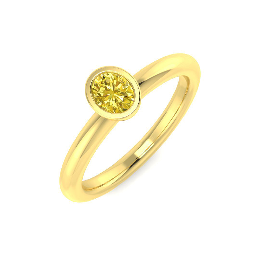 Engagement Diamond Ring 0.29ct – SR1169 – 9k Yellow Gold