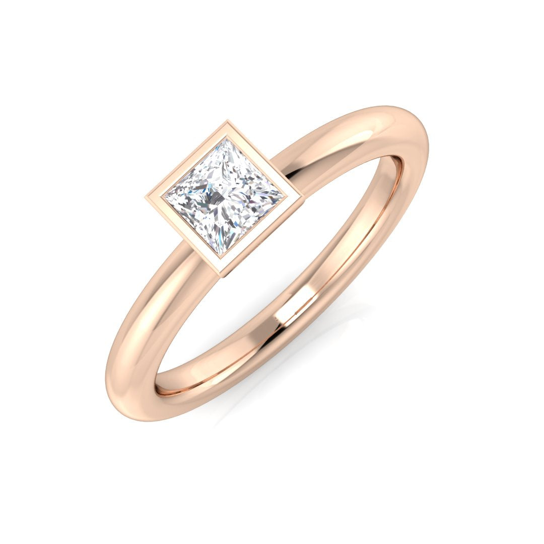 Engagement Diamond Ring 0.37ct – SR1170 – 18k Rose Gold