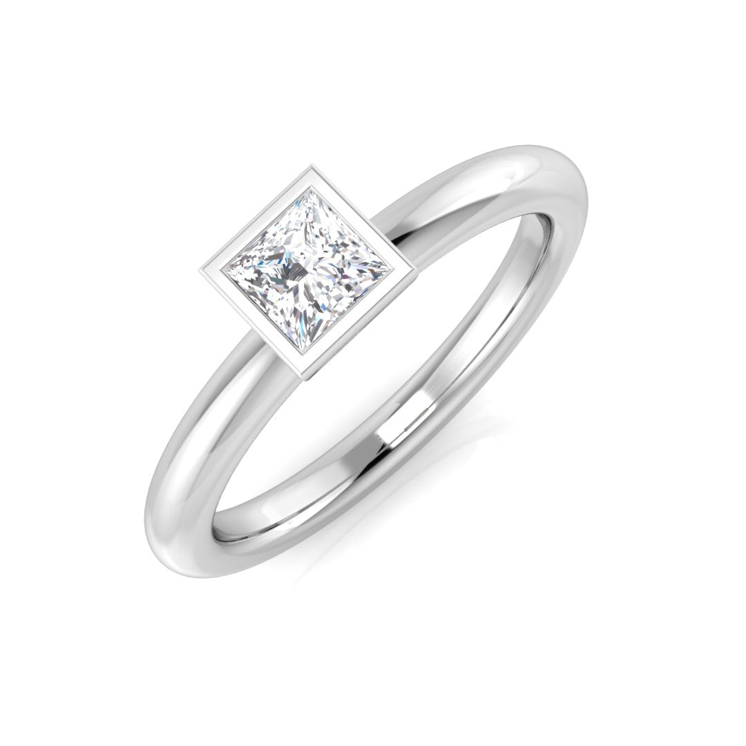 Engagement Diamond Ring 0.37ct – SR1170 – 18k White Gold