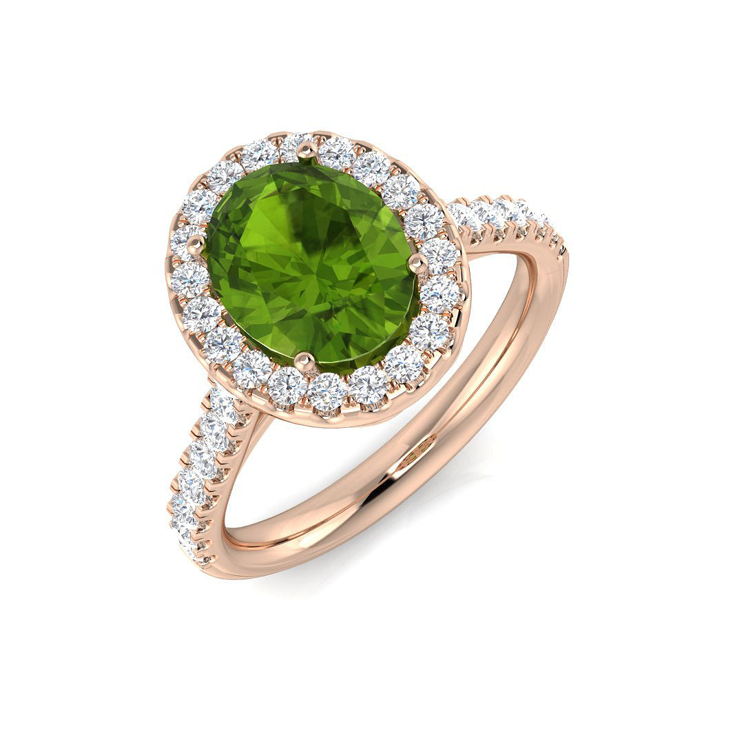 Multi Sapphire Diamond Ring 2.73ct–3.0ct – SR1178~MS – 18k Rose Gold