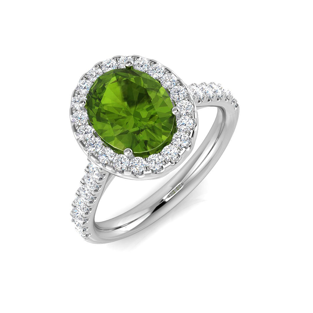 Multi Sapphire Diamond Ring 2.73ct–3.0ct – SR1178~MS – 18k White Gold