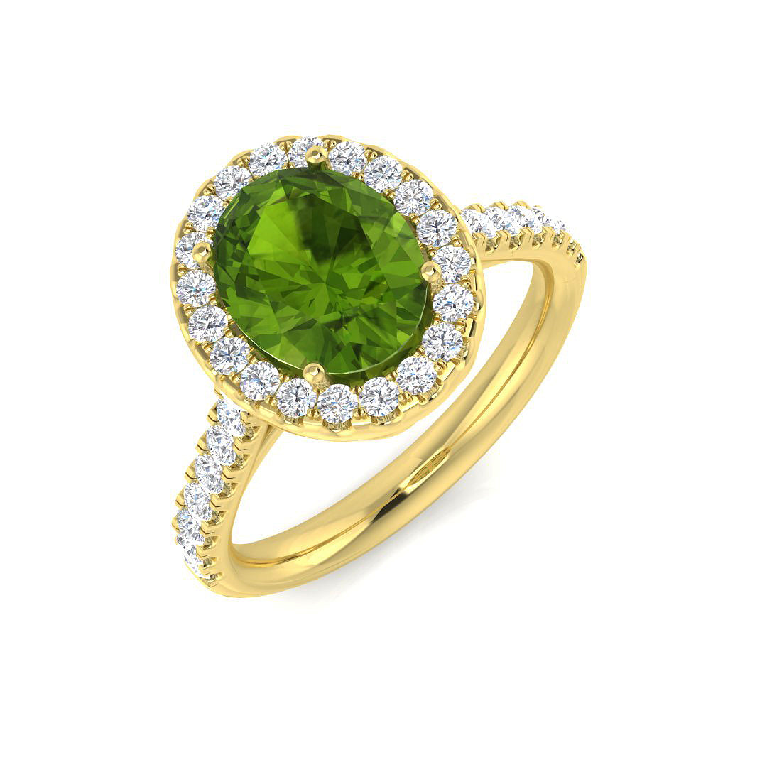Multi Sapphire Diamond Ring 2.73ct–3.0ct – SR1178~MS – 18k Yellow Gold