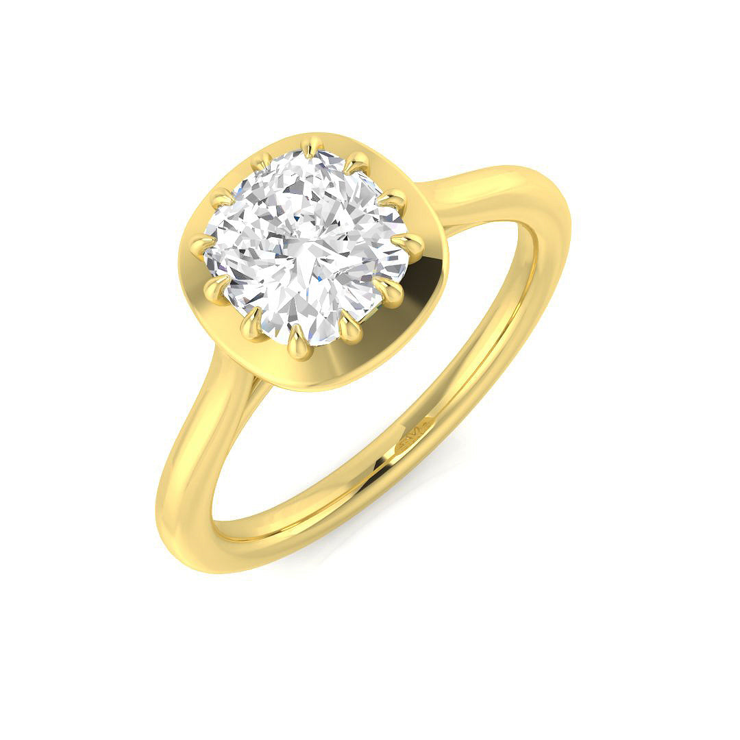 Engagement Diamond Ring 1.0ct–1.1ct – SR1241 – 18k Yellow Gold