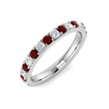 Ruby Diamond Ring 0.79ct – SR1264~RY – 18k White Gold