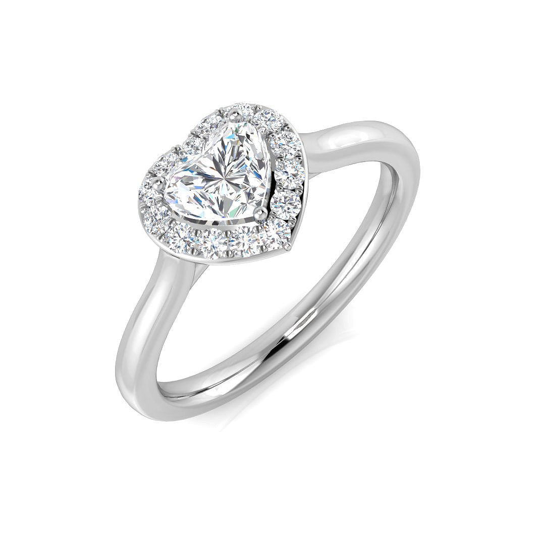 Engagement Diamond Ring 0.48ct – SR1269 – 18k White Gold