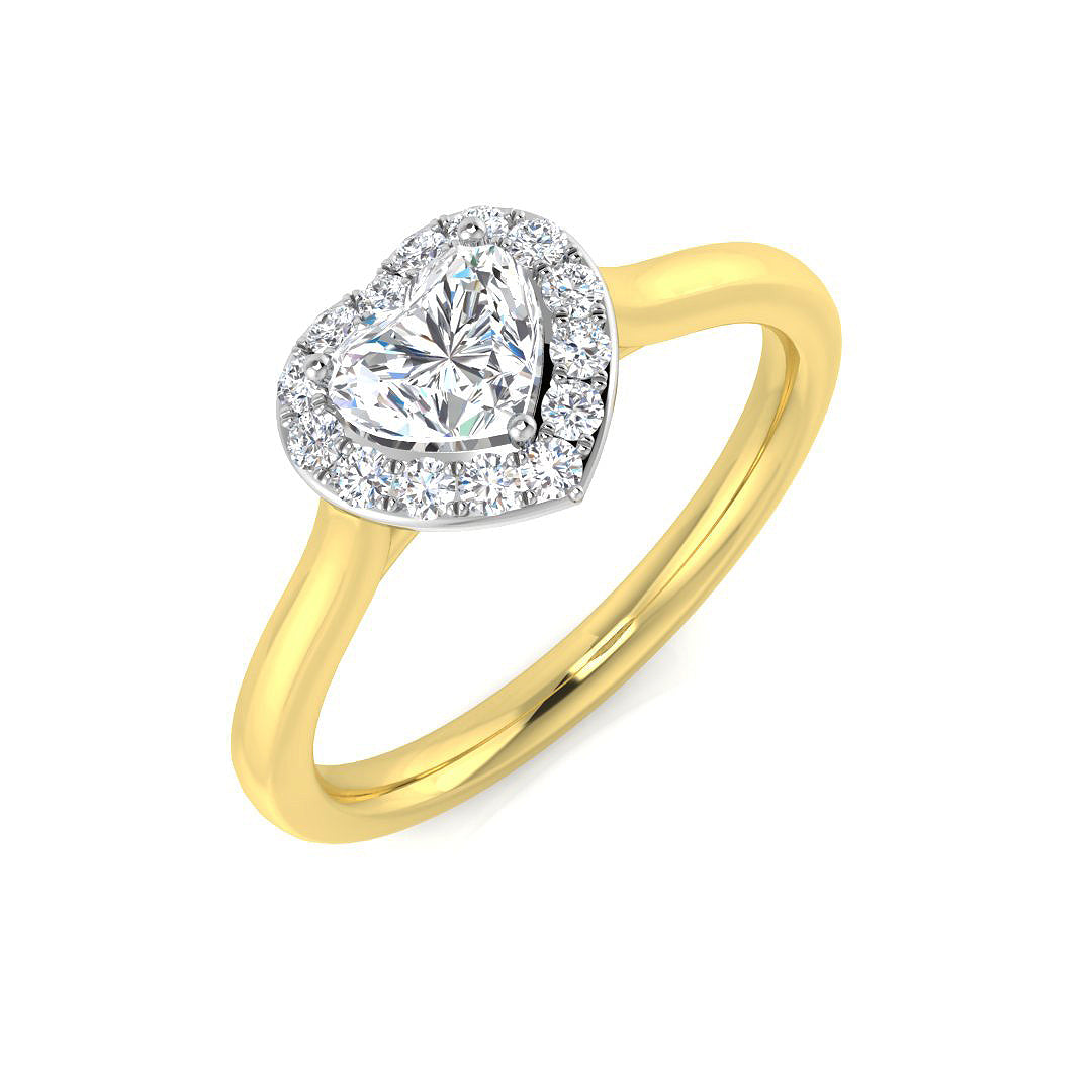 Engagement Diamond Ring 0.48ct – SR1269 – 18k Yellow Gold