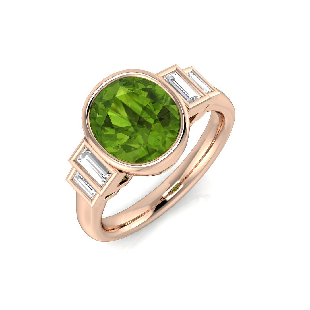 Multi Sapphire Diamond Ring 3.77ct – SR1295~MS – 18k Rose Gold