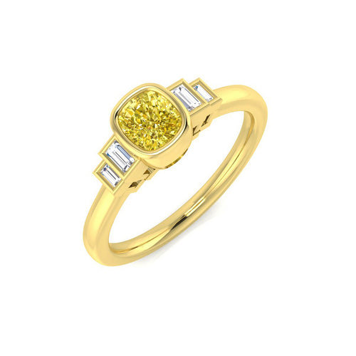 Five Stone Diamond Ring 0.62ct – SR1370 – 18k Yellow Gold
