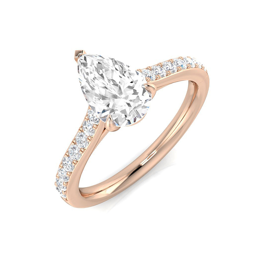Engagement Diamond Ring 0.79ct–3.3ct – SR1373 – 18k Rose Gold