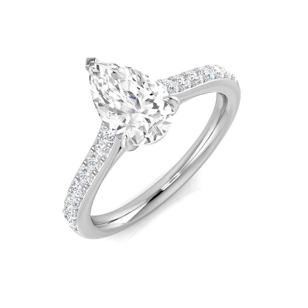 Engagement Diamond Ring 0.79ct–3.3ct – SR1373 – 18k White Gold