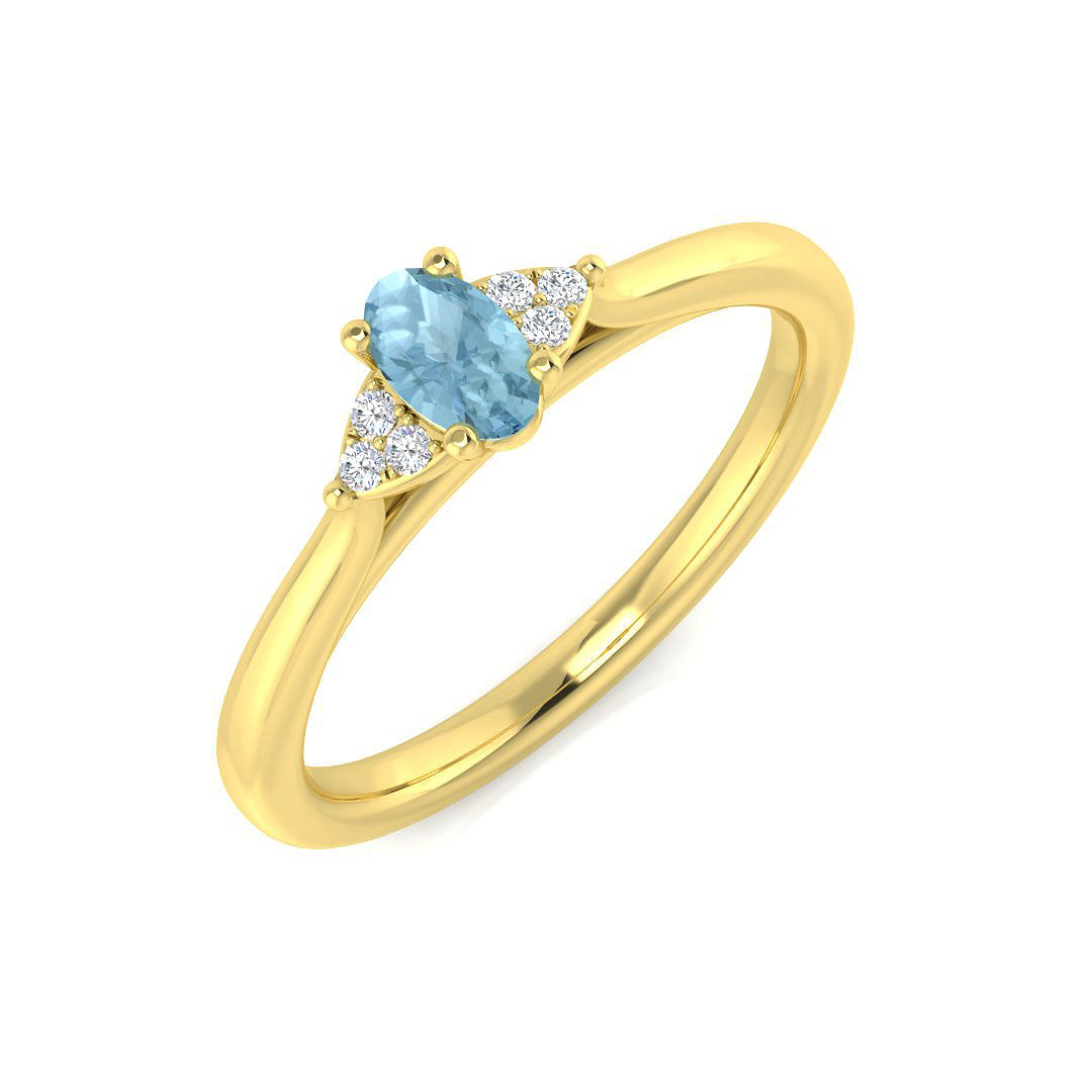 7 Stone Diamond Ring 0.26ct – SR1377~AQ – 18k Yellow Gold
