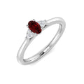 Ruby Diamond Ring 0.33ct – SR1377~RY – 18k White Gold