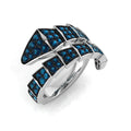 Fancy Diamond Ring 1.2ct – SR1399~BL – 18k White Gold