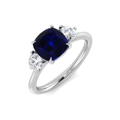 Three Stone Diamond Ring 2.33ct – SR1513~BS – 18k White Gold