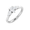 Three Stone Diamond Ring 0.59ct – SR152 – 18k White Gold
