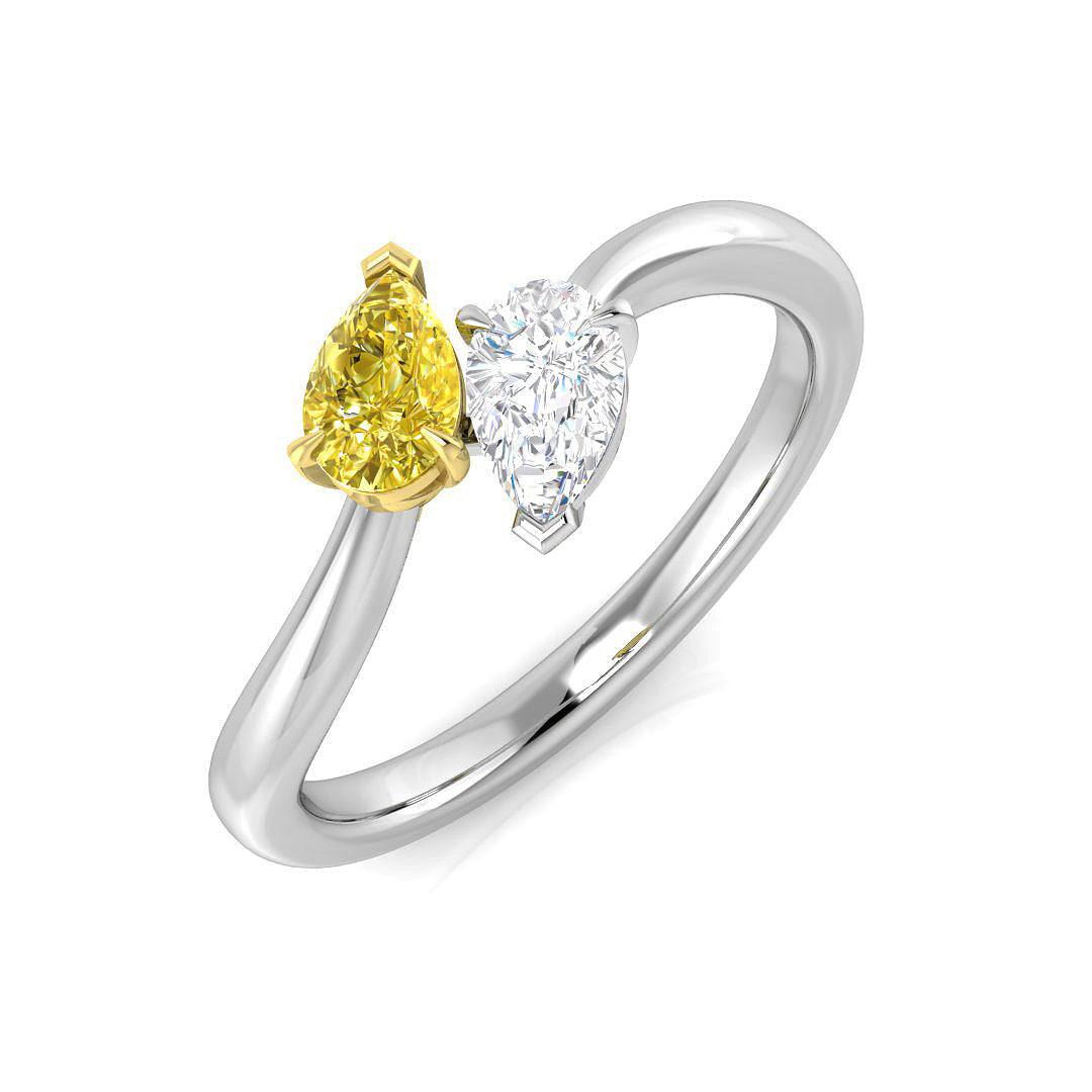 Two Stone Diamond Ring 0.54ct – SR1543 – Platinum
