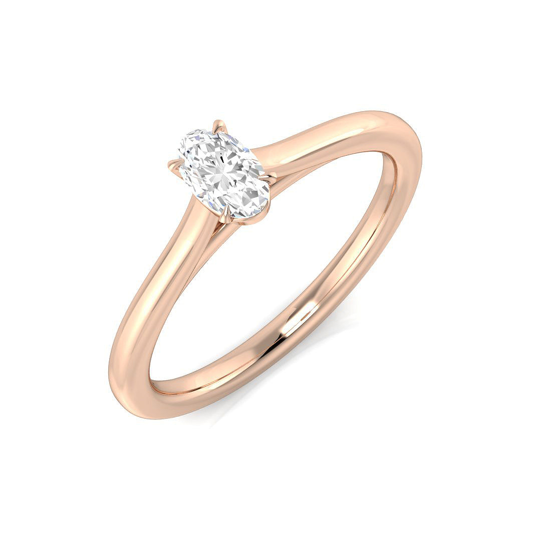 Engagement Diamond Ring 0.23ct–5.0ct – SR1593 – 18k Rose Gold