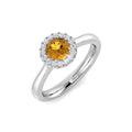 Multi Sapphire Diamond Ring 0.67ct – SR185~YS – 18k White Gold
