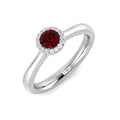 Ruby Diamond Ring 0.31ct – SR187~RY – 18k White Gold
