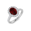 Ruby Diamond Ring 1.86ct – SR197~RY – 18k White Gold