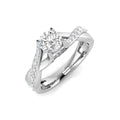 Engagement Diamond Ring 0.55ct–0.61ct – SR2002 – 18k White Gold