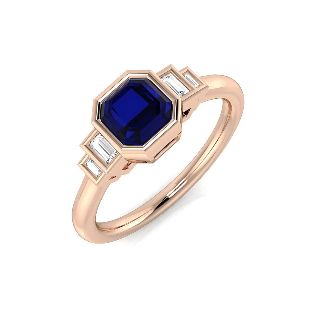 Five Stone Diamond Ring 0.94ct – SR2010~BS – 18k Rose Gold
