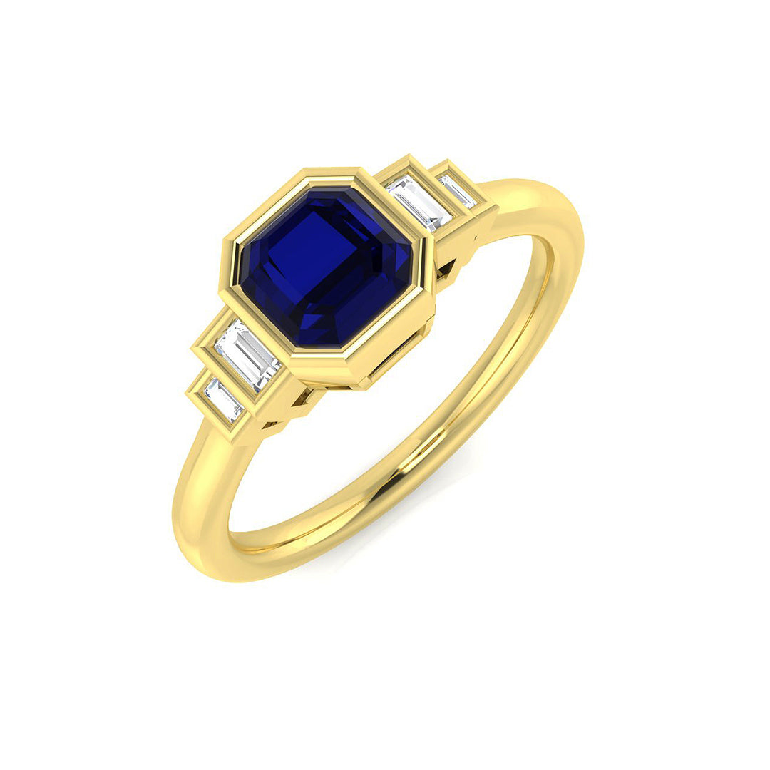 Five Stone Diamond Ring 0.94ct – SR2010~BS – 18k Yellow Gold