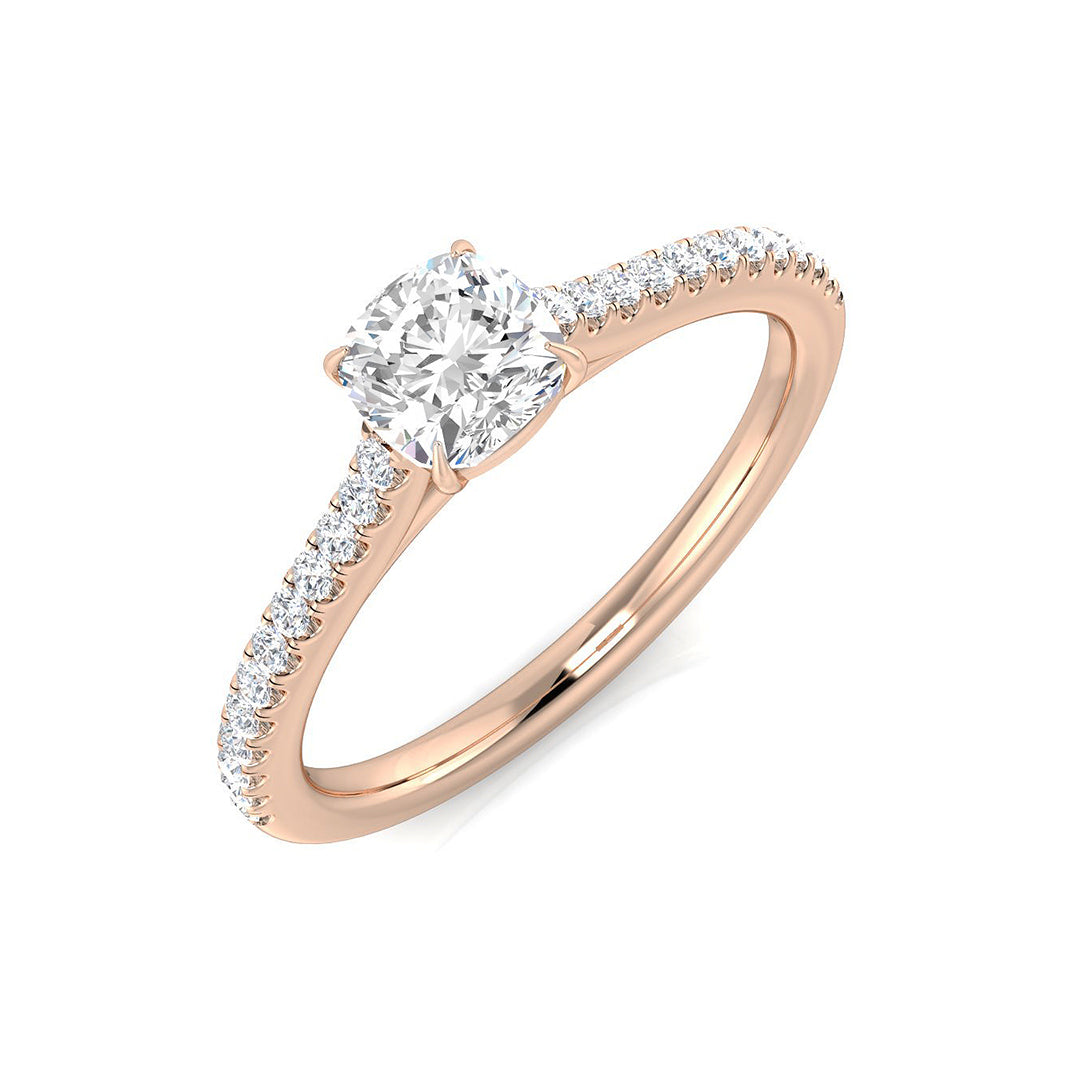 Engagement Diamond Ring 0.66ct – SR2261 – 18k Rose Gold