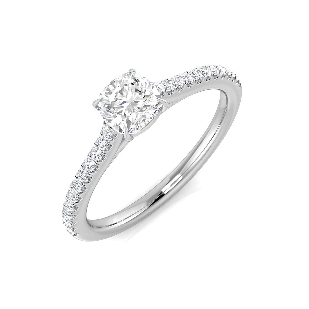 Engagement Diamond Ring 0.66ct – SR2261 – 18k White Gold
