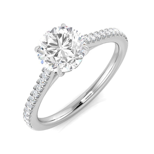 Engagement Diamond Ring 1.12ct–1.32ct – SR2427 – 18k White Gold