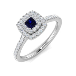 Engagement Diamond Ring 0.32ct – SR2747~BS – 18k White Gold