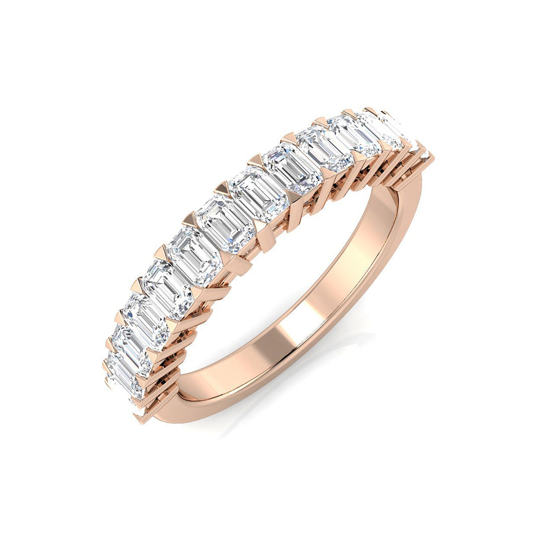 Half Eternity Diamond Ring 1.16ct – SR2811 – 18k Rose Gold