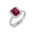 Engagement Diamond Ring 1.76ct – SR300~MS – 18k White Gold