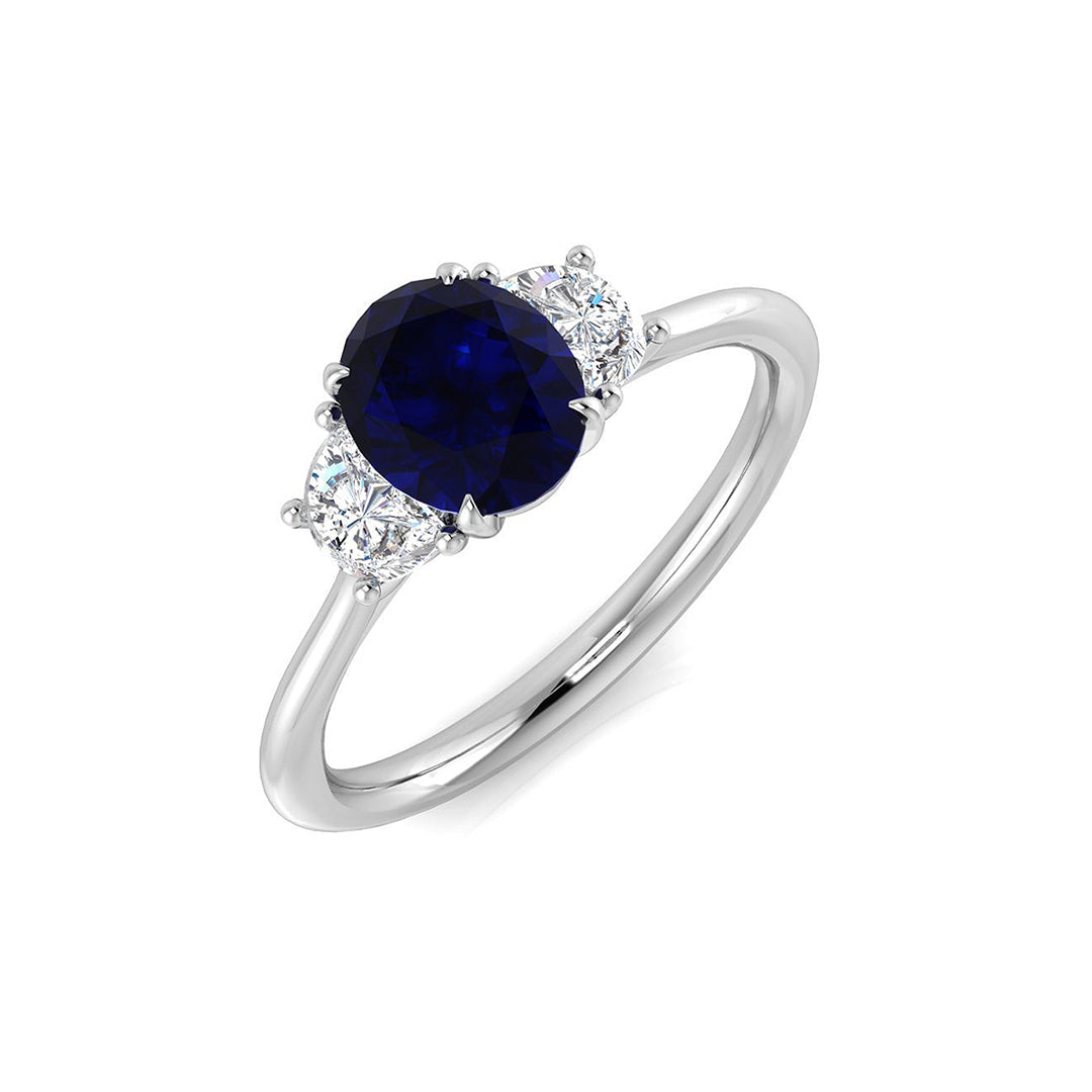 Three Stone Diamond Ring 1.5ct – SR3110~BS – 18k White Gold