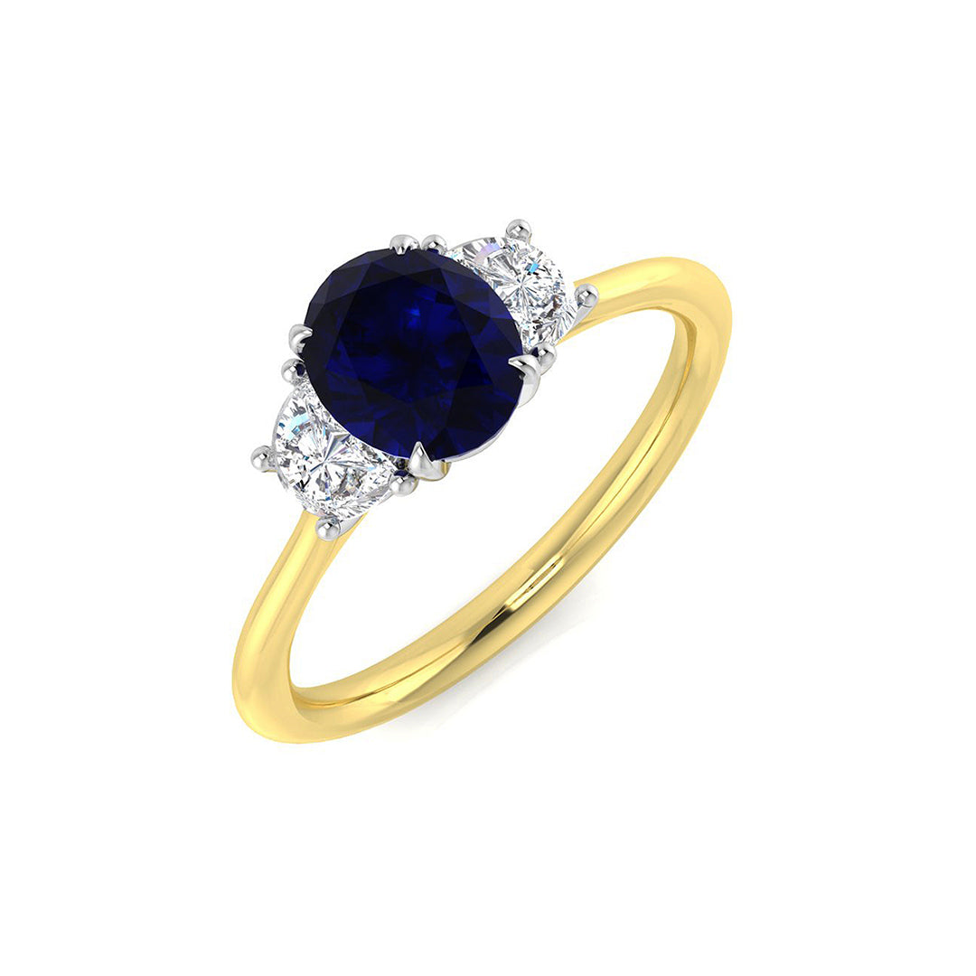 Three Stone Diamond Ring 1.5ct – SR3110~BS – 18k Yellow Gold