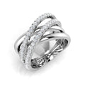 Fancy Diamond Ring 0.5ct – SR3214 – 18k White Gold