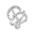 Initials Diamond Ring 0.75ct – SR3260-B – 18k White Gold