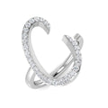 Initials Diamond Ring 0.35ct – SR3260-C – 18k White Gold