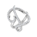 Initials Diamond Ring 0.65ct – SR3260-D – 18k White Gold