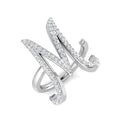Initials Diamond Ring 0.5ct – SR3260-M – 18k White Gold