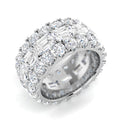 Full Eternity Lab-Grown Diamond Ring 17.07ct – SR3373 – 18k White Gold