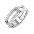 Fancy Diamond Ring 0.11ct – SR3390 – 18k White Gold