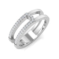 Fancy Diamond Ring 0.13ct – SR3391 – 18k White Gold