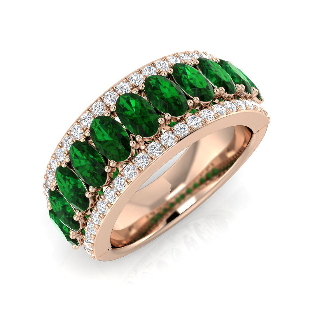 Eternity Diamond Ring 2.92ct–2.94ct – SR3409~EM – 18k Rose Gold