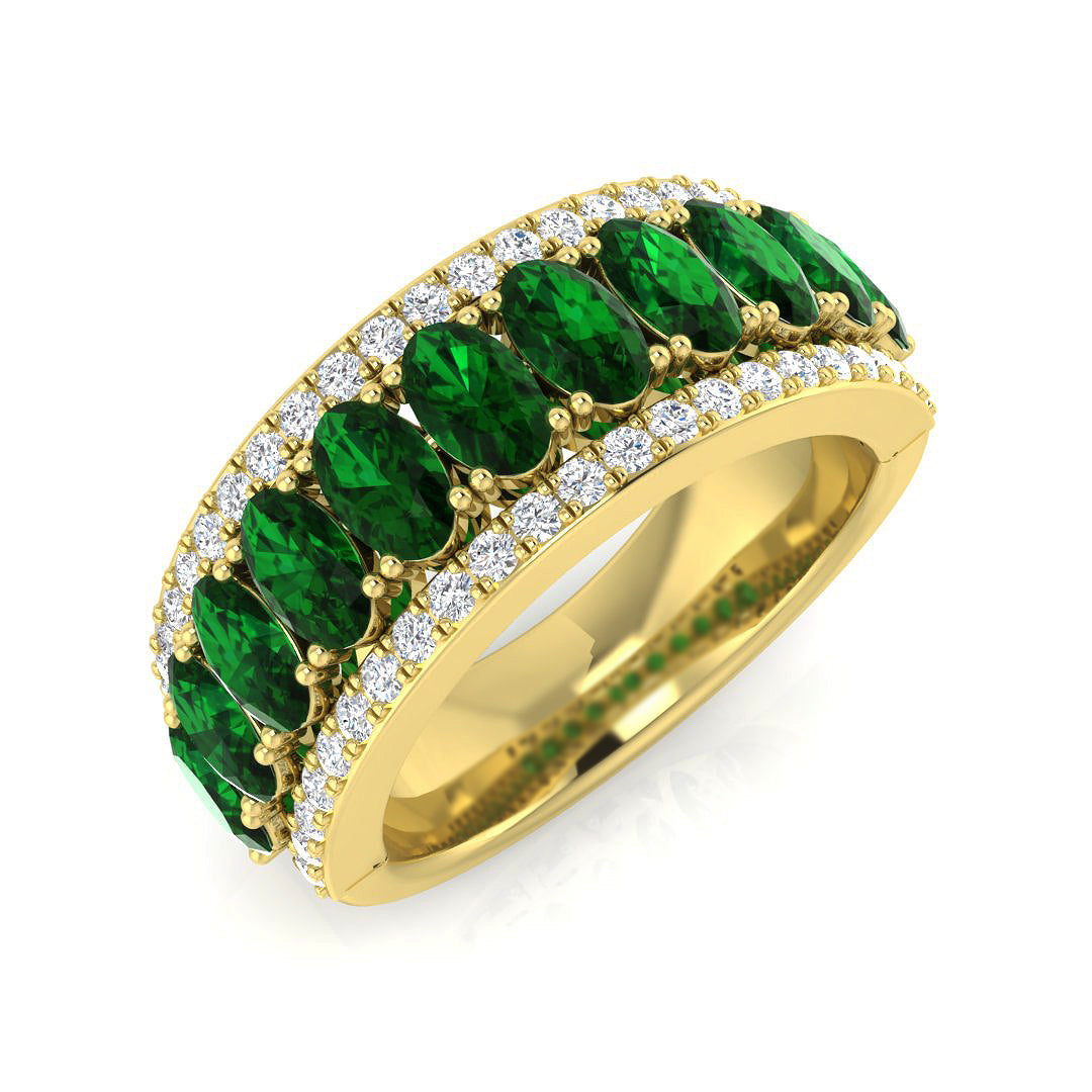 Eternity Diamond Ring 2.92ct–2.94ct – SR3409~EM – 18k Yellow Gold
